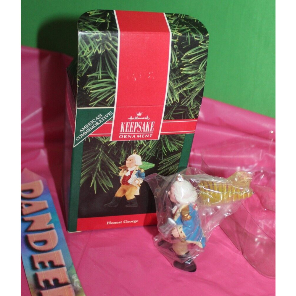 Hallmark Keepsake American Commemorative Honest George 1992 Christmas Ornament